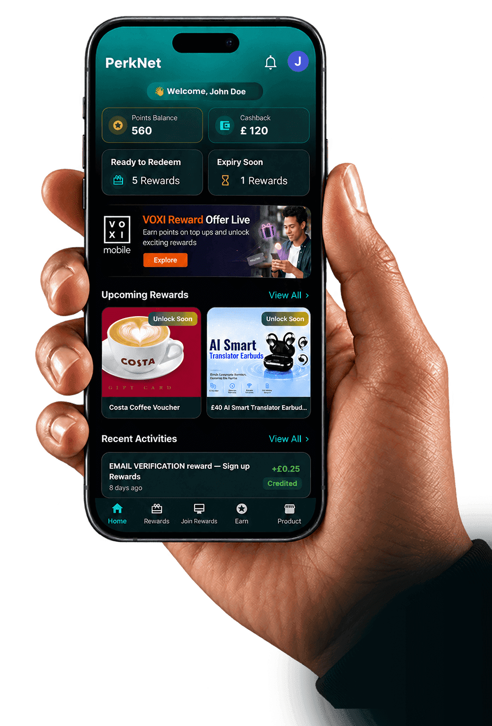 PerkNet Mobile App Experience